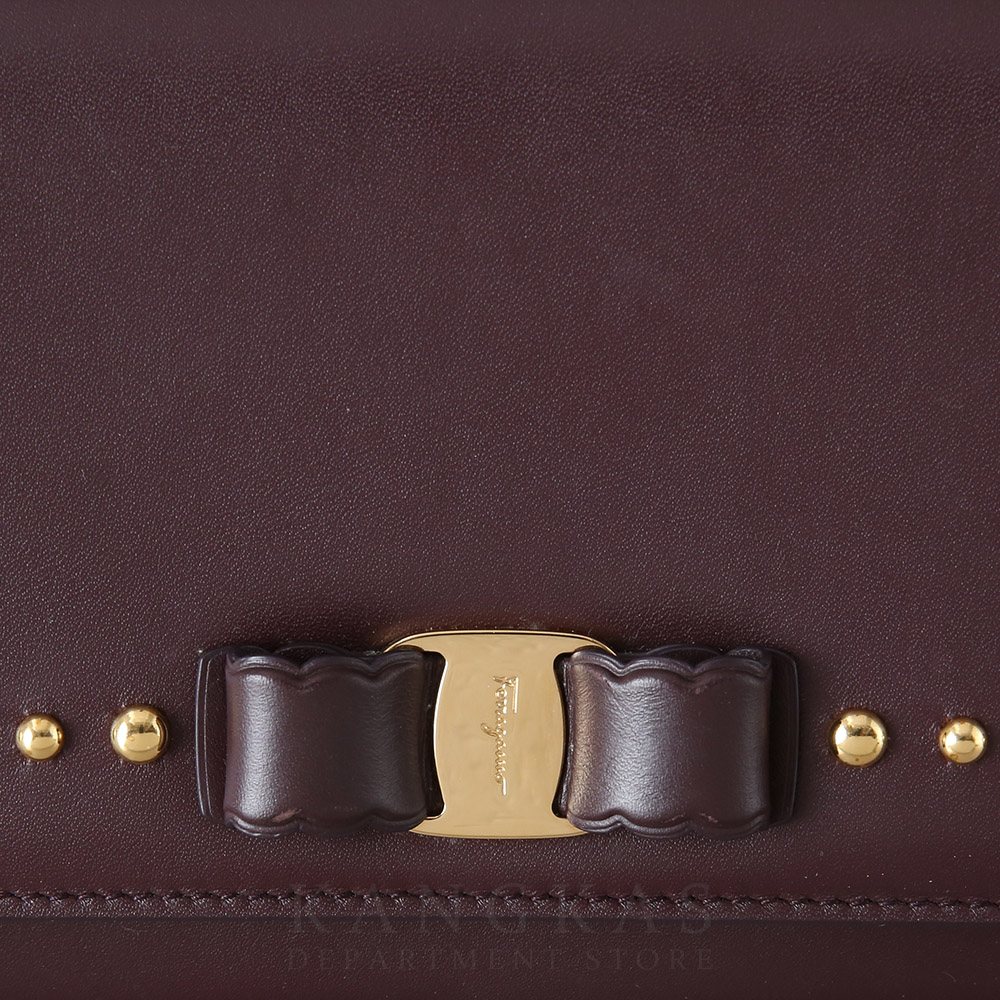 FERRAGAMO(USED)페레가모 간치니 스터드 미니 체인 크로스백